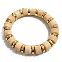 Manchette Lavande & Beige