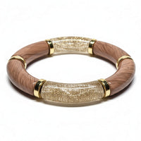 Manchette Lavande & Beige