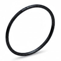 Manchette bracelet MAMA noir et or