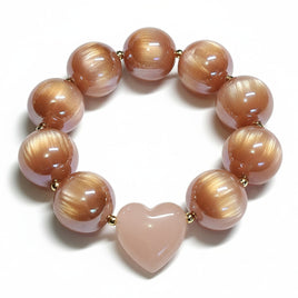 Bracelet Mystic Love Pêche