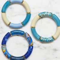 Bracelet Tube bleu dégradé