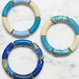 Bracelet Tube bleu dégradé