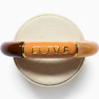 Bracelet Tube Love chocolat
