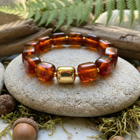 Bracelet mini cube ambre