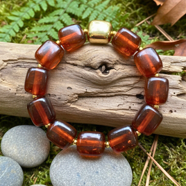 Bracelet mini cube ambre