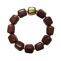 Bracelet mini cube chocolat