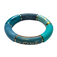 Bracelet Tube Love Bleu intense