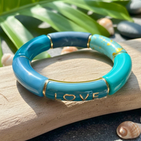 Bracelet Tube Love Bleu intense