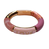 Bracelet Tube Love rose
