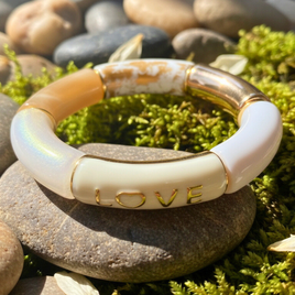 Bracelet Tube Love blanc