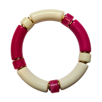Bracelet 1/4 Tube fuchsia