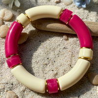 Bracelet 1/4 Tube fuchsia
