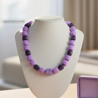 Collier Cube lavande