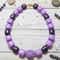 Collier Cube lavande