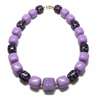 Collier Cube lavande