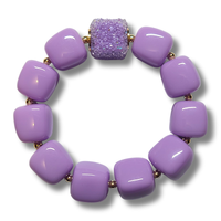 Bracelet cube lavande