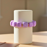 Bracelet cube lavande