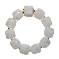 Bracelet cube blanc