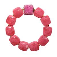 Bracelet cube fuchsia