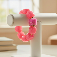 Bracelet cube fuchsia