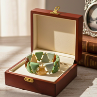 Bracelet triangle vert jungle