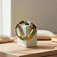 Bracelet triangle vert jungle