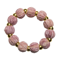 Bracelet chouchou rose ancien