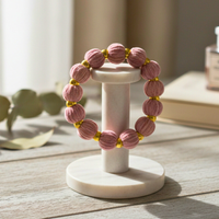Bracelet chouchou rose ancien
