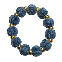 Bracelet chouchou bleu