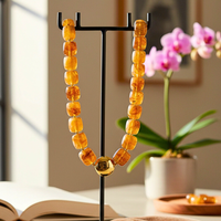 Collier Cube Ambre marbré