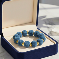 Bracelet chouchou bleu
