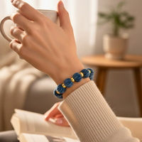 Bracelet chouchou bleu