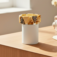 Bracelet triangle nougat marbré