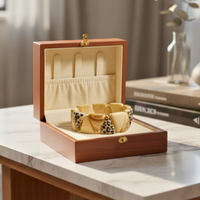 Bracelet triangle nougat marbré