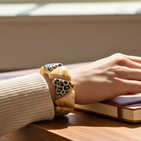 Bracelet triangle nougat marbré