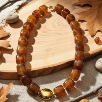 Collier Cube Topaze fumée