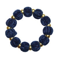 Bracelet chouchou bleu marine foncé