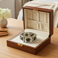 Bracelet tableau argent vert militaire