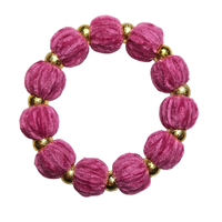 Bracelet chouchou rose