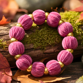 Bracelet chouchou rose