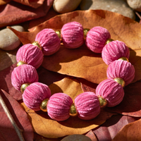 Bracelet chouchou rose