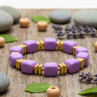Bracelet mini cube Lavande
