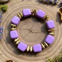 Bracelet mini cube Lavande