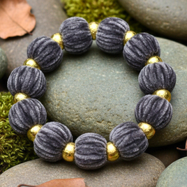 Bracelet chouchou noir