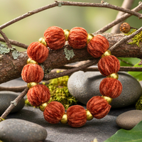 Bracelet chouchou terracotta