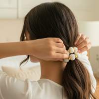 Bracelet chouchou blanc