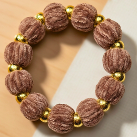 Bracelet chouchou chocolat