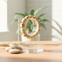 Bracelet mini cube nougat marbré