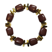 Bracelet mini cube chocolat