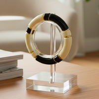 Bracelet 1/4 Tube noir et blanc